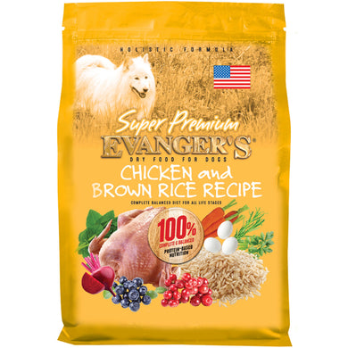 Evangers Super Premium Chicken & Brown Rice Adult Dog Food