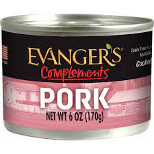 Evanger's Complements Grain Free Pork For Dogs & Cats 6 Oz