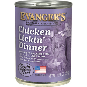 Evanger's Heritage Classics Chicken Lickin' Dinner Wet Cat Food Multi Size