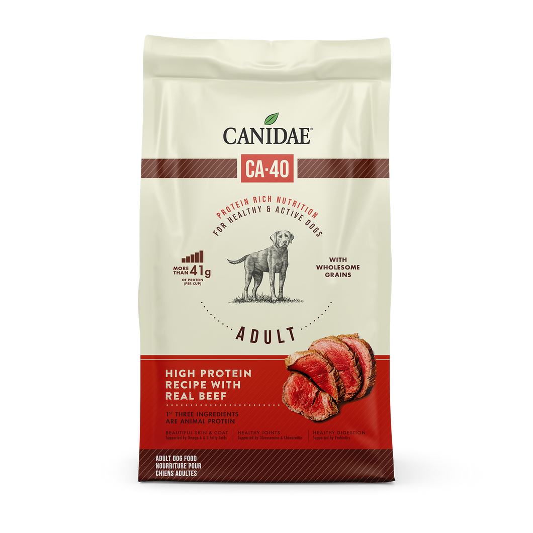 Canidae CA-40 High Protein Recipe with Real Beef Dry Dog Food, 25-lb
