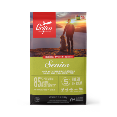 ORIJEN Senior Grain Free Turkey, Free-Run Chicken & Wild-Caught Fish