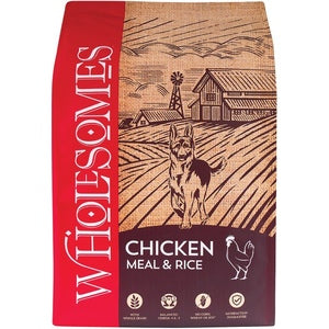 Wholesomes Chicken Meal & Rice Formula Adult Dry Dog Food, 40-lb *Rewards Program