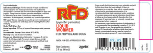 RFD Liquid Wormer Dog & Puppies 2 oz