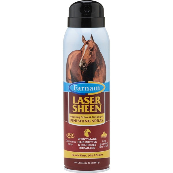 Farnam Laser Sheen Dazzling Shine & Detangler Finishing Spray 14 oz