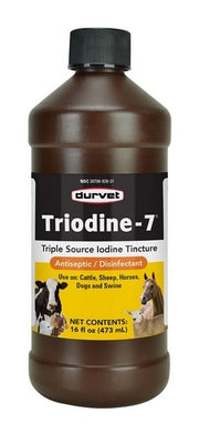 Durvet Triodine-7  Antiseptic Disinfectant 16 oz