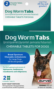 Durvet Dog Worm Tabs 45 lb plus