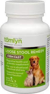 Tomlyn Firm Fast Loose Stool Remedy Beef-Flavored Tablets for Dogs & Cats, 10-count