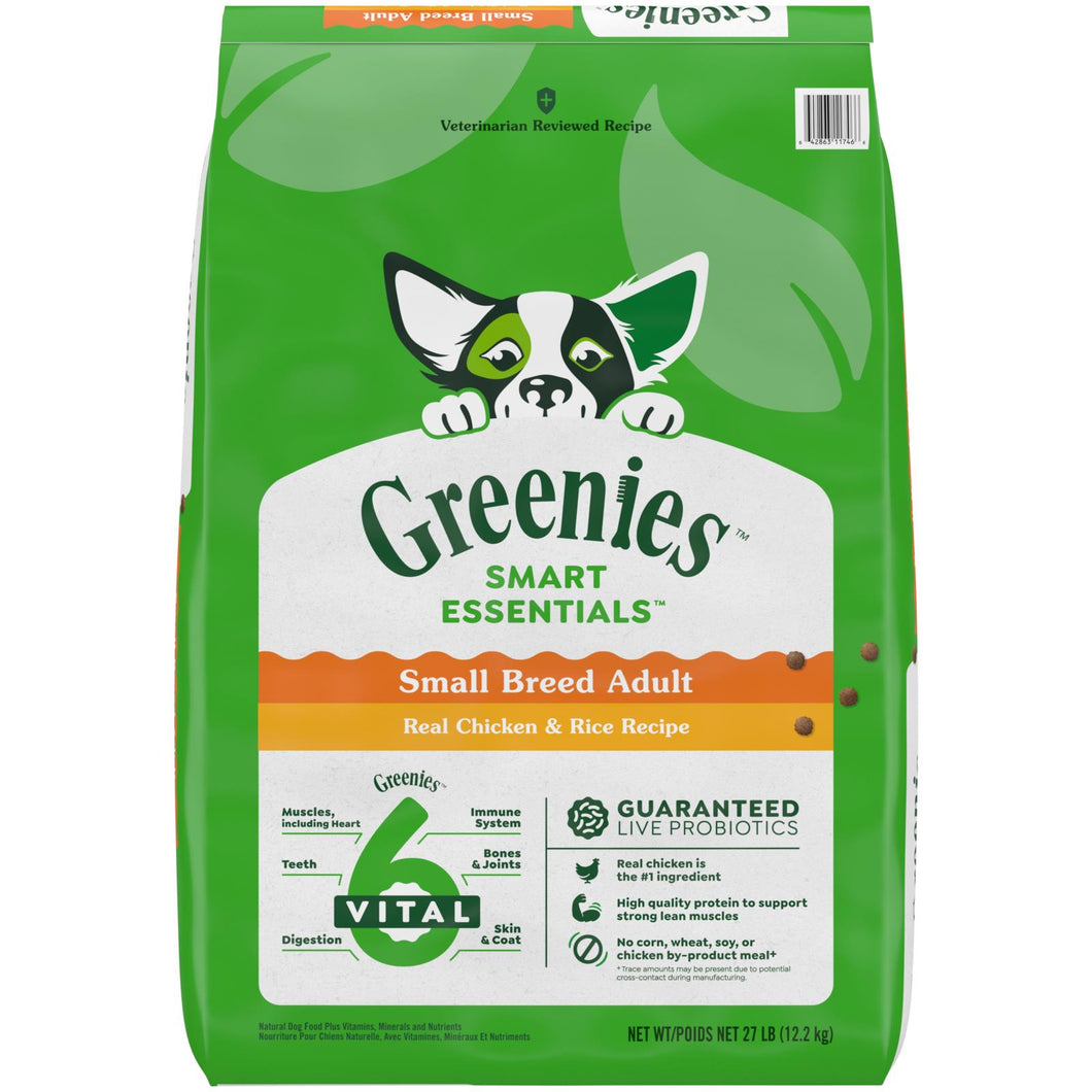 Greenies Small Breed Adult Dog Chicken & Rice Recipe 27 lb