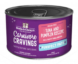 Stella & Chewy's Carnivore Cravings Tuna & Pumpkin Recipe Cat Pate 2.8 oz