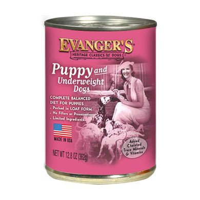 Evanger's Heritage Classics Puppy Wet Dog Food Can, 12.5-oz