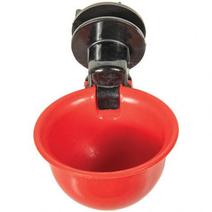 Poultry Bowl Drinker red/black or Yellow/blue gravity auto fill PKG 3