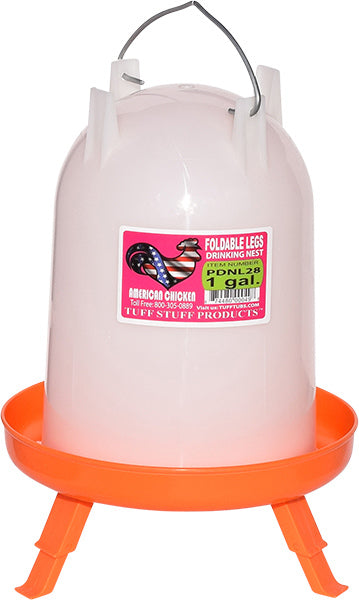 Tuff Stuff Poultry Drinker Nest 1 gal w/ Foldable Legs