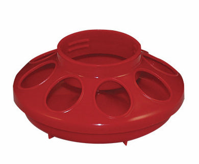 Harris 1 Quart Poultry Feeder Base Chicken Chick Feeder (Red Base Only)