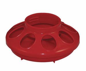 Harris 1 Quart Poultry Feeder Base Chicken Chick Feeder (Red Base Only)