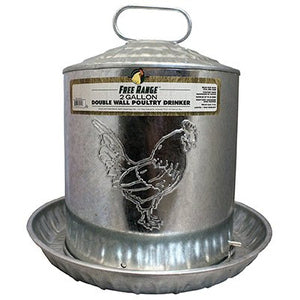 Free Range Metal Fountain Galv. Drinker