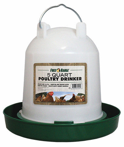 Free Range Chicken Waterer/Drinker 5 Quart