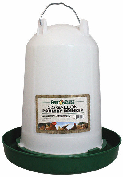 Free Range Poultry Chicken Waterer 3.5 Gallon