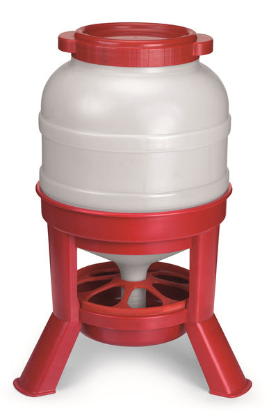Miller Little Giant Plastic Dome Poultry Feeder, 45-lb