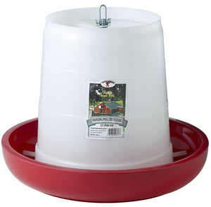 Miller Little Giant Plastic Hanging Poultry Feeder, 22-lb