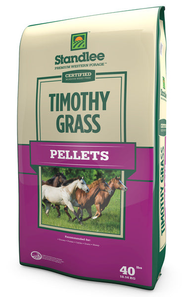Standlee Timothy Grass Pellets Horse Feed, 40-lb
