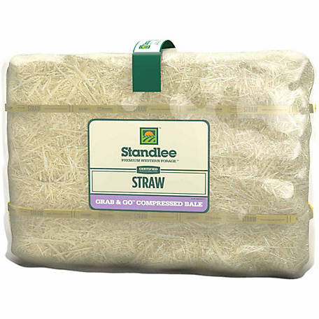 Compressed Bale of Standlee Straw Hay 55lb