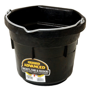 8 Quart Flat Back Rubber Bucket