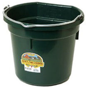 20 qt Flat Back Bucket Multi Color Made in USA Millers