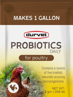 Durvet Probiotics Poultry Supplement, 3 grams