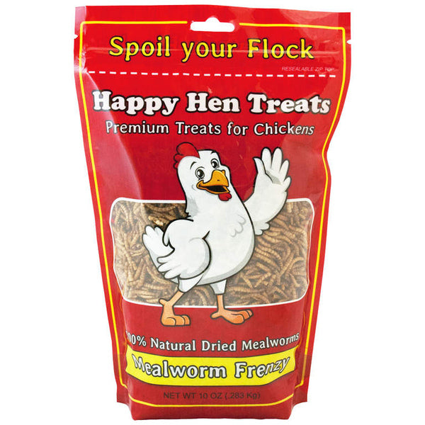 Happy Hen Treats Mealworm Frenzy Treats for Chickens 10-oz