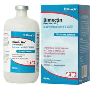 Bimectin Ivermectin Injection for Cattle & Swine 500 ml