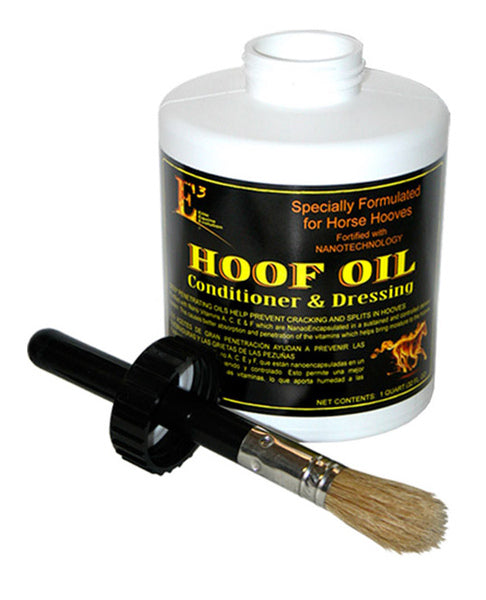 E3 Hoof Oil w/brush 32oz