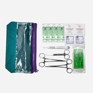 15-pc Emergency Wound Kit with Suture