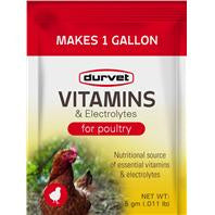 Durvet Vitamins & Electrolytes Poultry Supplement 5 grams