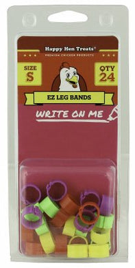 Happy Hen Treats EZ Leg Bands Write-on Bands Small 24 Count