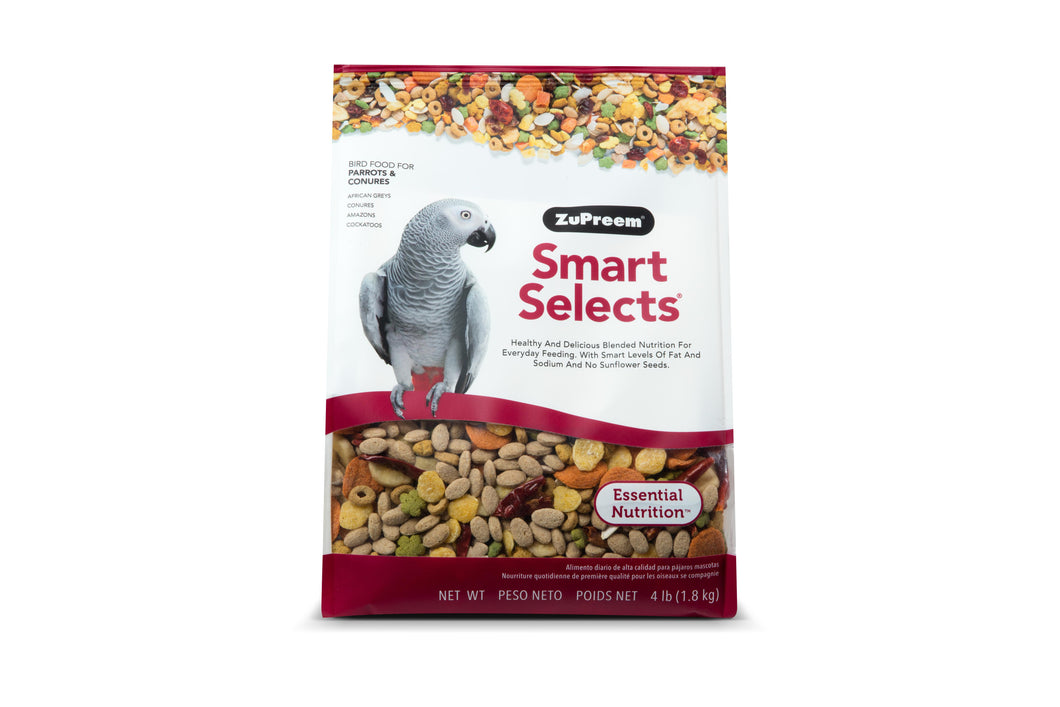 Zupreem Smart Selects™ - Parrots & Conures 4lb