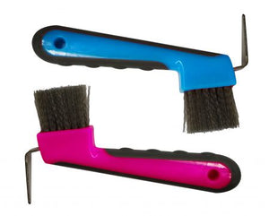 Hoof Hoof Pick w/ Grip Dots & Brush