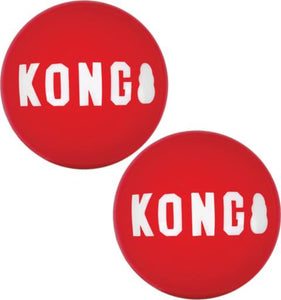 KONG Signature Ball Dog Toy, 2-pack