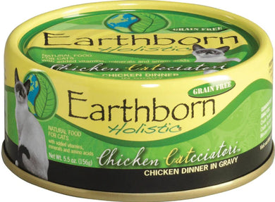 Earthborn Holistic Chicken Catcciatori Grain-Free Natural Canned Cat Food, 5.5-oz