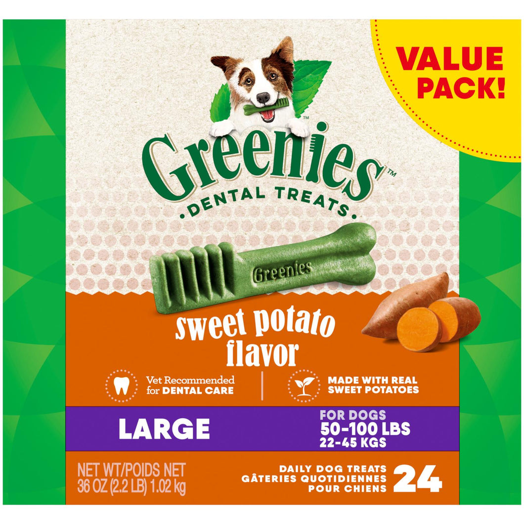 Greenies Value Pack Sweet Potato Dog Treat Large