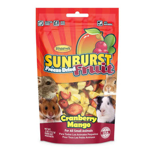Higgins Sunburst Freeze Dried Fruit Cranberry Mango Small Animals Treats, .5-oz