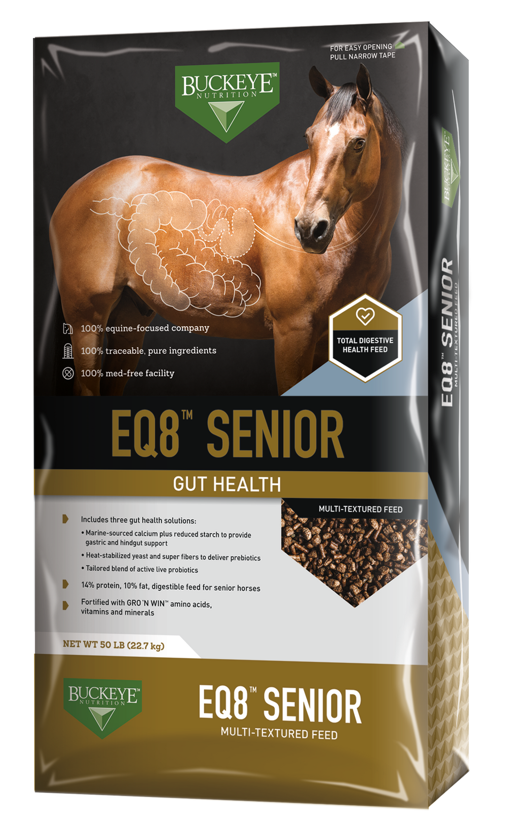 Buckeye EQ8™ Senior Gut Health Multi-Textured Feed