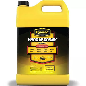 Pyranha Wipe N' Spray Horse Fly Repellent, Various Sizes