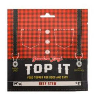 Grandma Lucy's Top It Beef Stew Food Topper for Dogs & Cats 4 oz