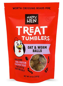 Happy Hen Treat Tumblers Oat & Mealworm Chicken Treat 14 oz