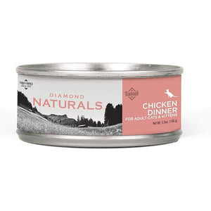 Diamond Naturals Chicken Dinner Adult & Kitten Canned Cat Food, 5.5-oz