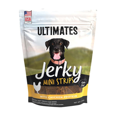 Ultimates Jerky Chicken Mini Strips Dog Treats 7 oz