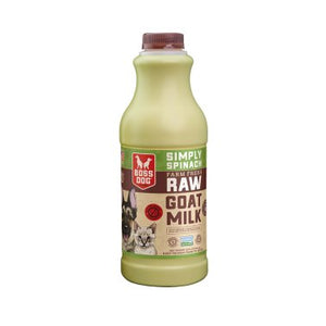 Boss Dog Raw Goat Milk Simply Spinach For Dog or Cat 32oz