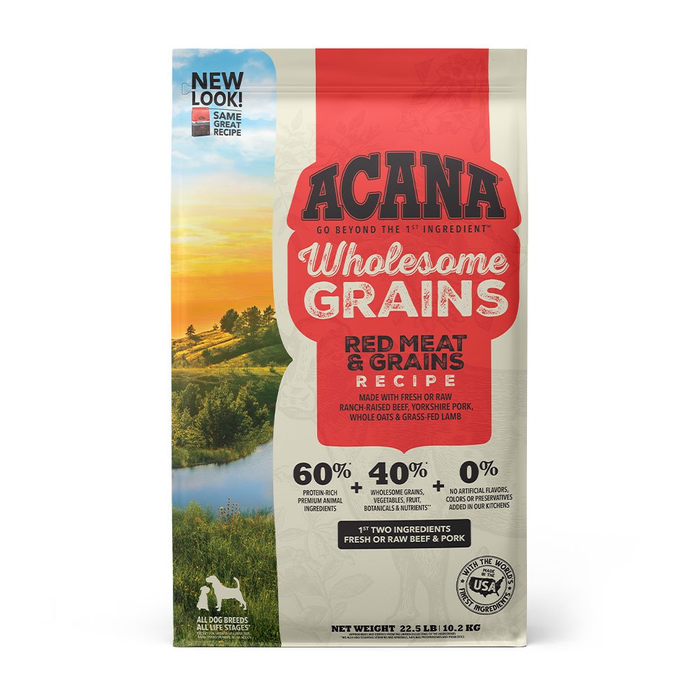 Acana Red Meat & Grains Recipe Dog Food 22.5 lb