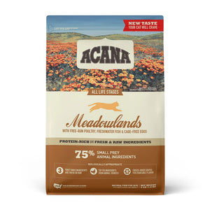 ACANA Meadowlands Cat Food Free-Run Poultry, Freshwater Fish Cage-Free Eggs 10 lb