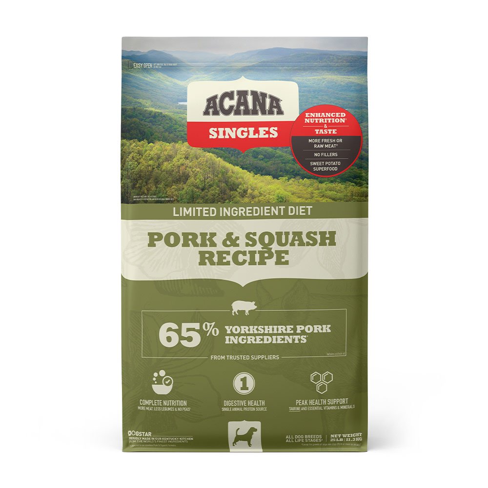 ACANA Diet Pork with Squash Recipe Dog Food 22.5 lbs